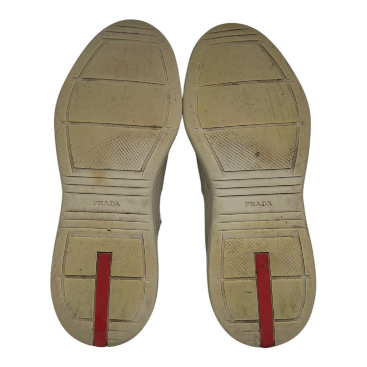 PREOWNED PRADA AMERICAS CUP SOFT RUBBER SNEAKERS