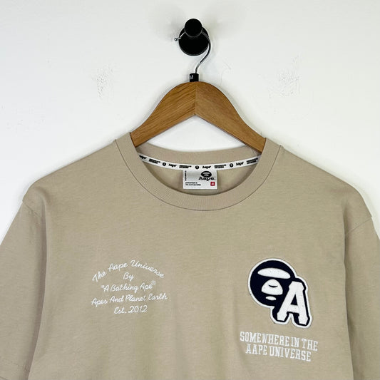 AAPE PATCH TEE TAN