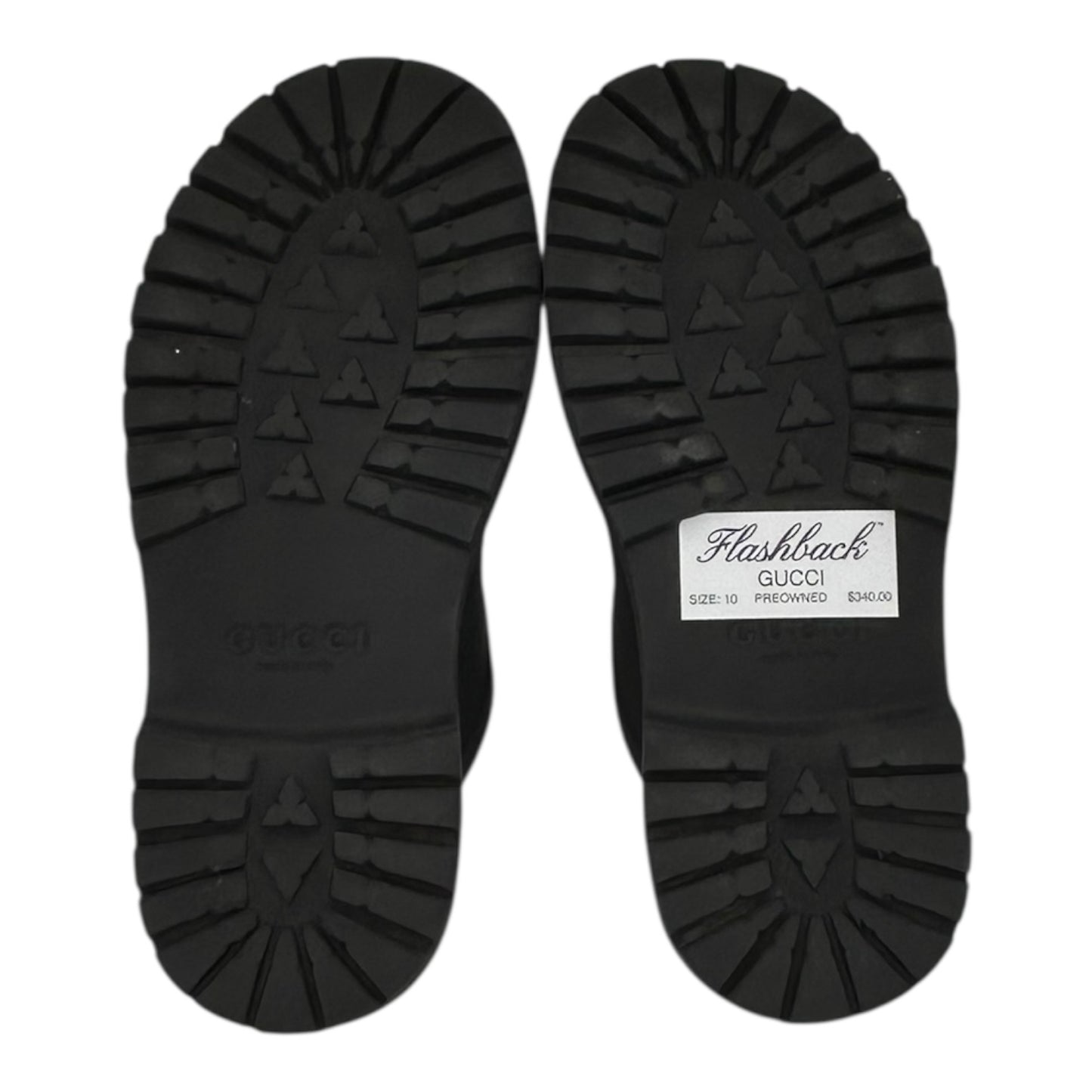GUCCI BLACK PERFORATED RUBBER SANDAL