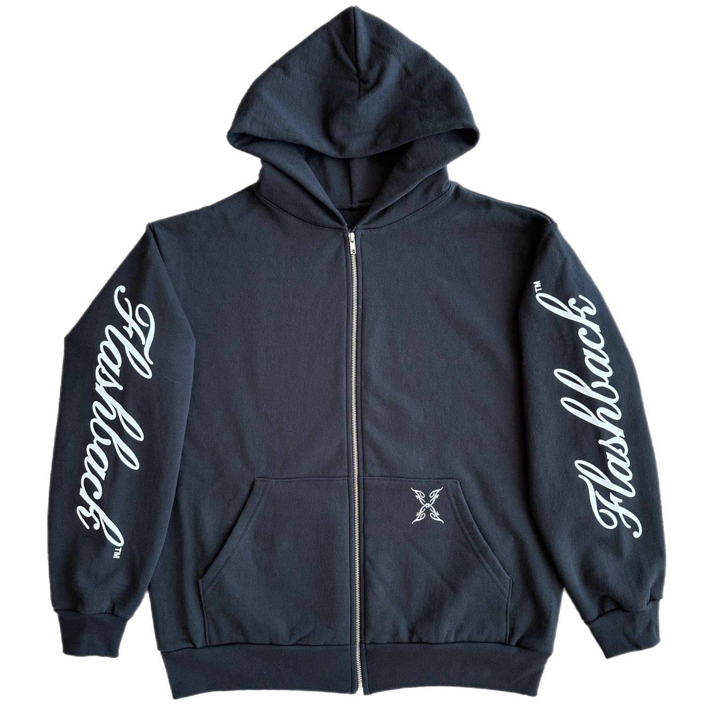Butterfly Effect Zip-Up Hoodie (Black)