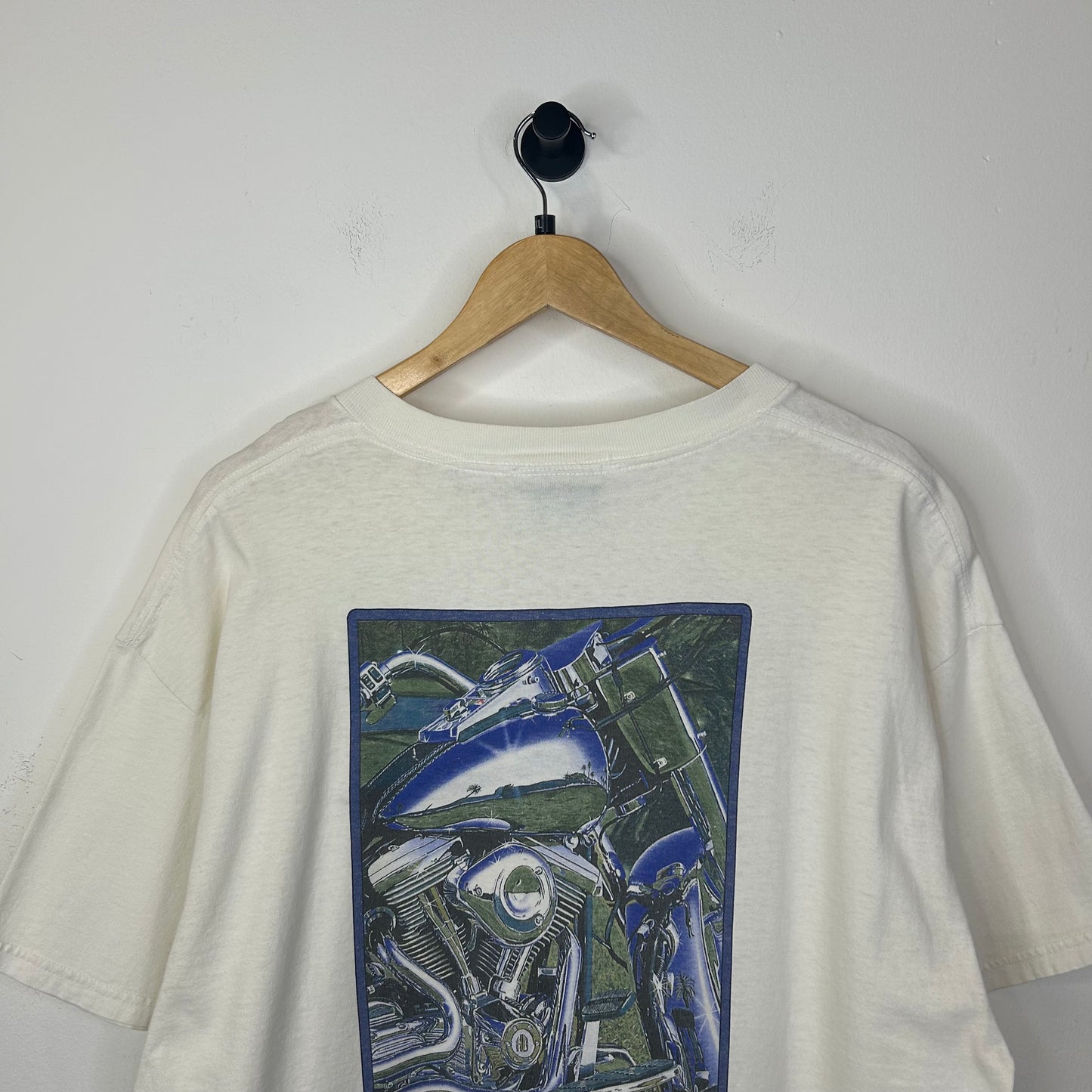 1996 HARELY DAVIDSON REFLECTIONS ON CANVAS TEE