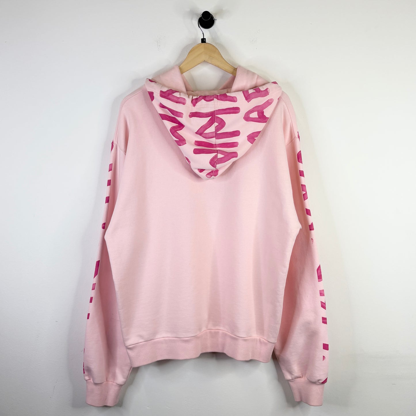 MARNI ALL OVER LOGO HOODIE 'PINK GUMMY'