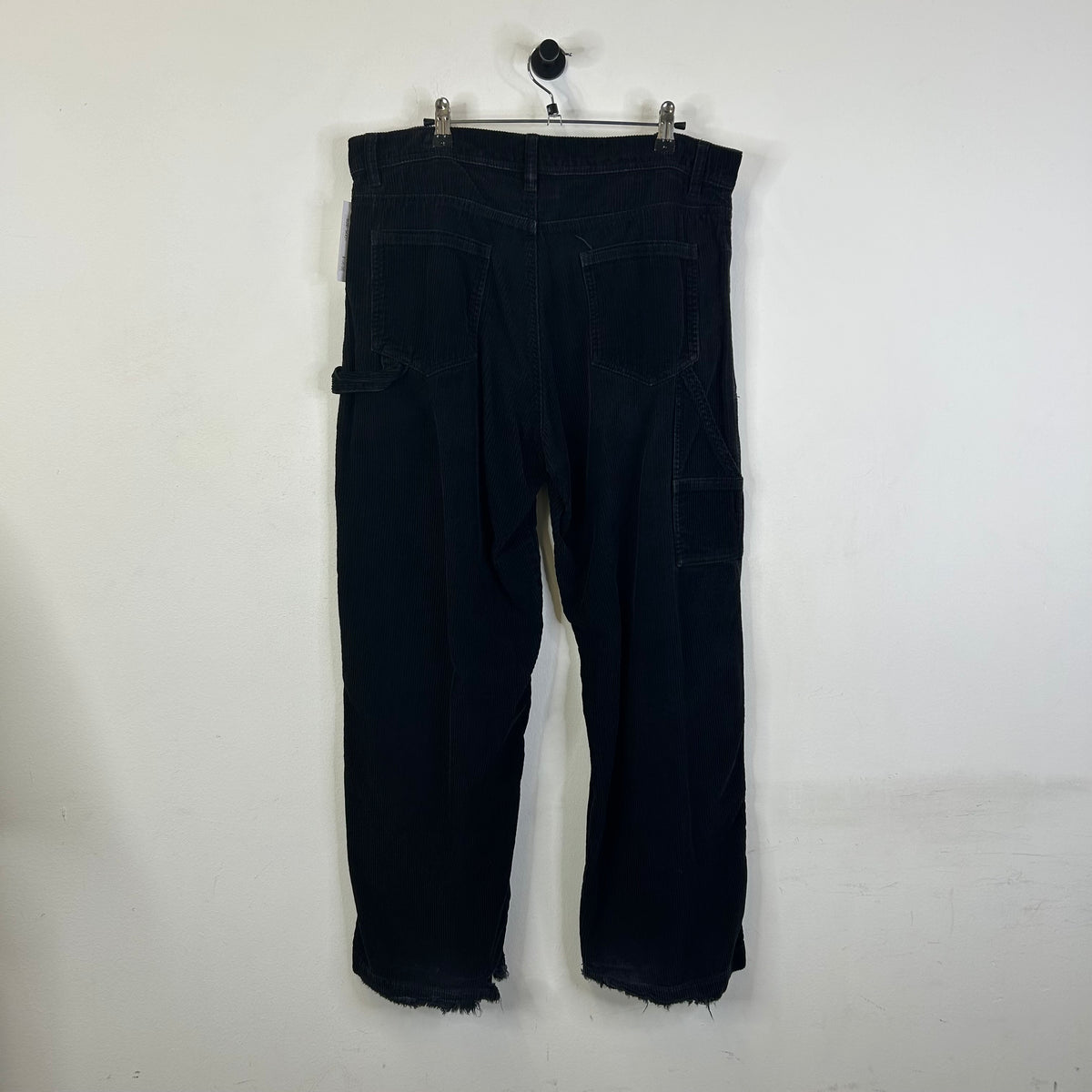 NO BOUNDARIES DOUBLE KNEE BLACK JEANS