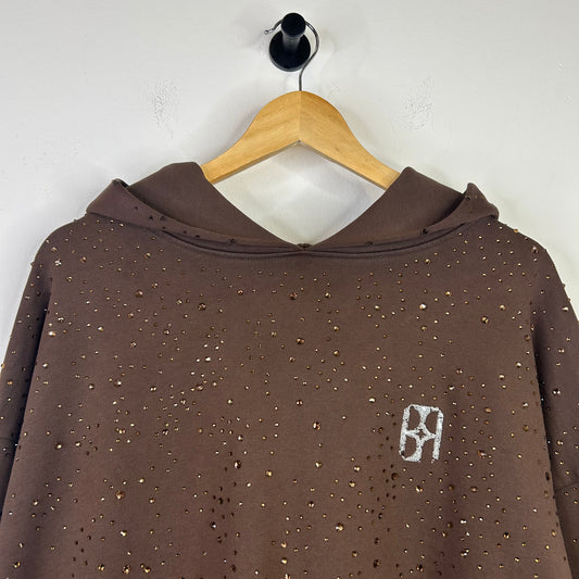 BIRTH OF ROYAL CHILD BROWN STARRY DIAMOND HOODIE