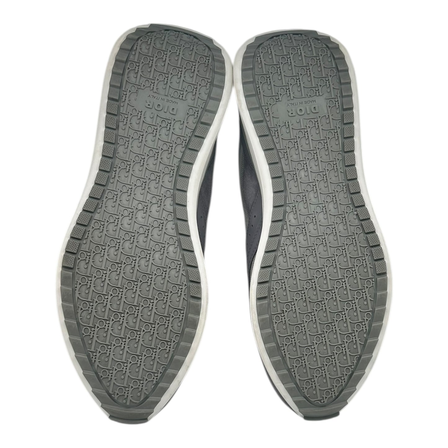 PREOWNED DIOR B29 GREY MESH SUEDE SIZE 45 (12US)