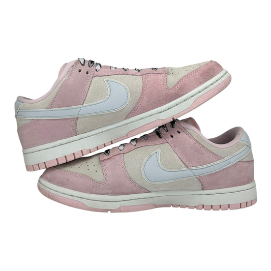 PREOWNED WOMENS NIKE DUNK LOW PINK/WHITE