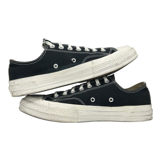 PREOWNED CONVERSE ALL STAR 70 X CDG PLAY BLACK LOWTOP