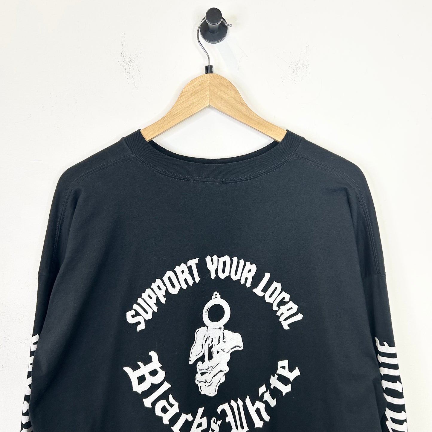 SUPPORT YOUR LOCAL OUTLAWS BLACK LONG SLEEVE
