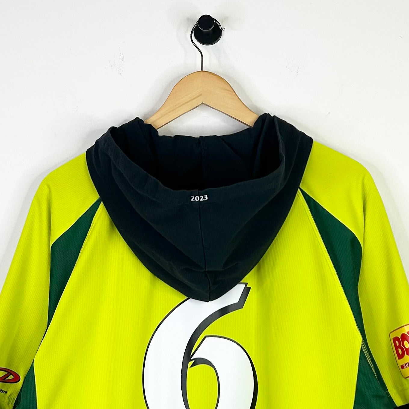 SUPREME BRIGHT GREEN HOODED SOCCER JERSEY