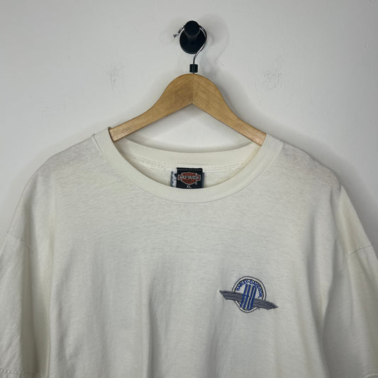 1996 HARELY DAVIDSON REFLECTIONS ON CANVAS TEE