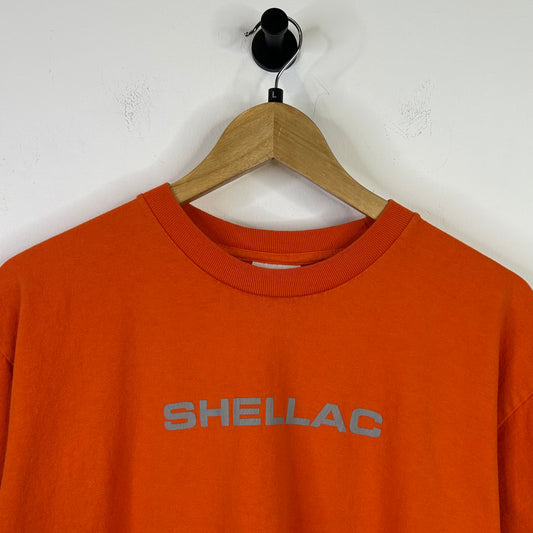 SHELLAC ORANGE LOGO TEE