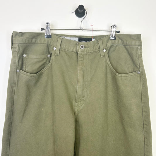 OLIVE GREEN LEVI'S LOOSE SILVER TABS