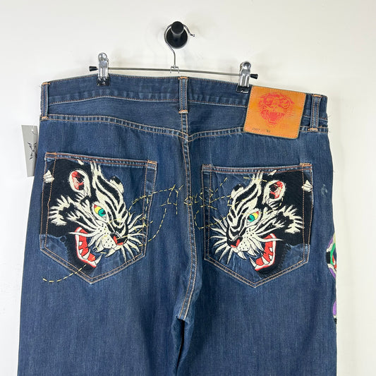 ED HARDY TIGER JEANS