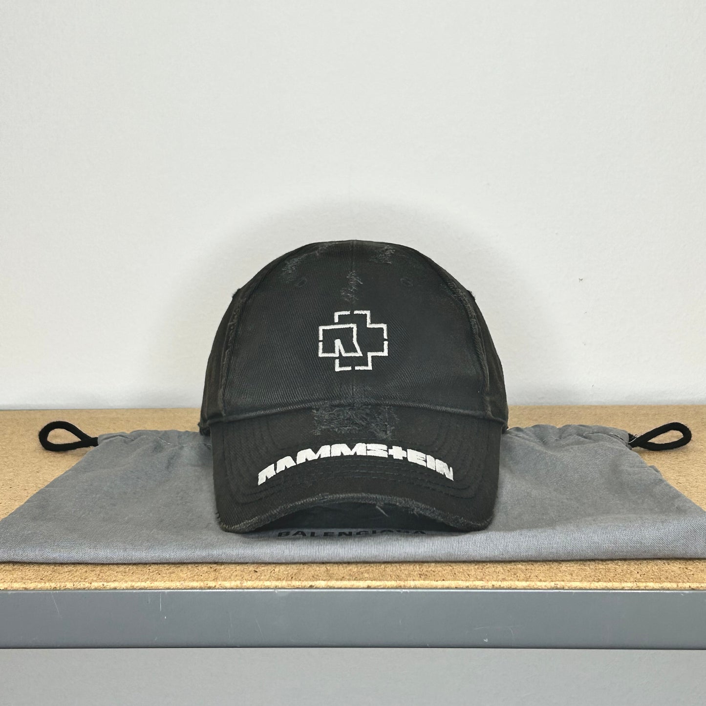 BALENCIAGA RAMMSTEIN DISTRESSED CAP