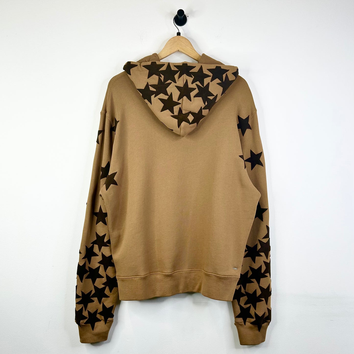 AMIRI CHEMIST STARS BROWN PULLOVER HOODIE