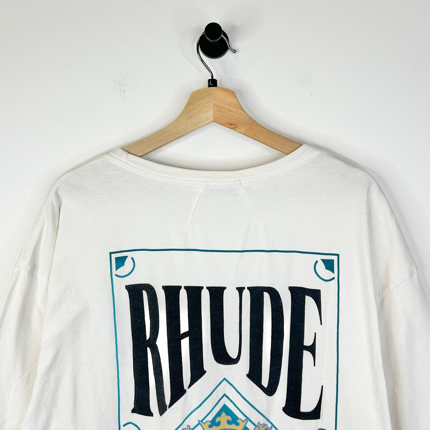 RHUDE CARD TEE WHITE