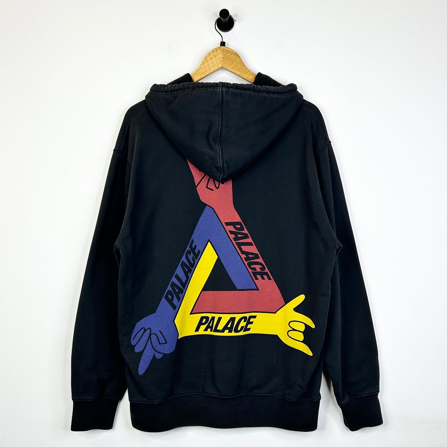 PALACE PEACE SIGN BLACK PULLOVER HOODIE