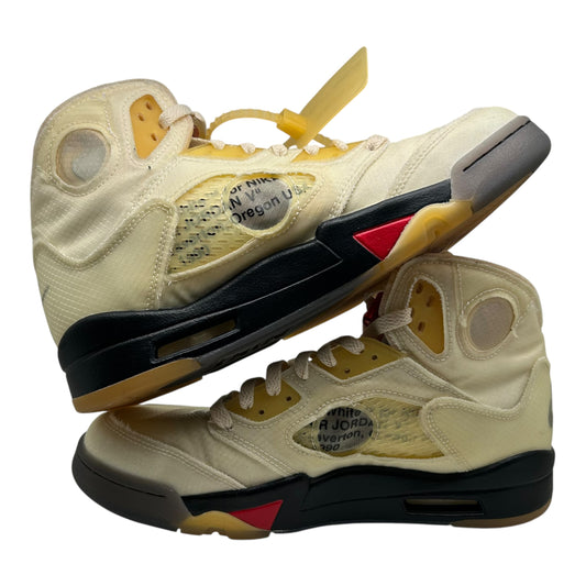 PREOWNED JORDAN 5 OFF-WHITE SAIL