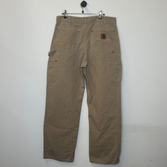 CARHARTT BIG LEATHER PATCH TAN DOUBLE KNEE