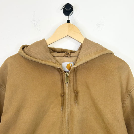 CARHARTT TAN HOODED THERMAL LINED JACKET
