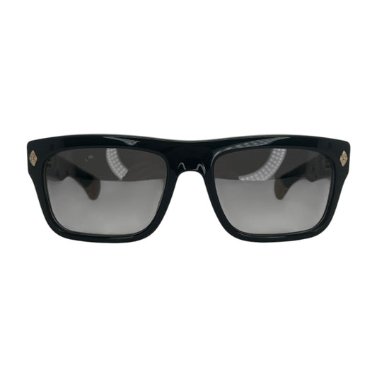 CHROME HEARTS SLUSS BUSSIN II GOLD BLACK SUNGLASSES