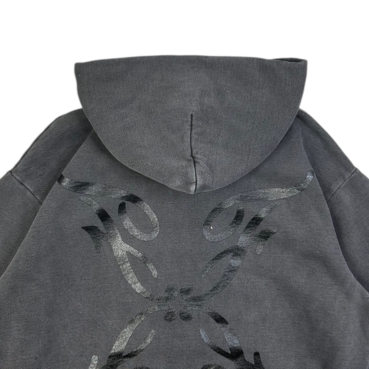 FLASHBACK UPSET VINTAGE BLACK PULLOVER HOODIE