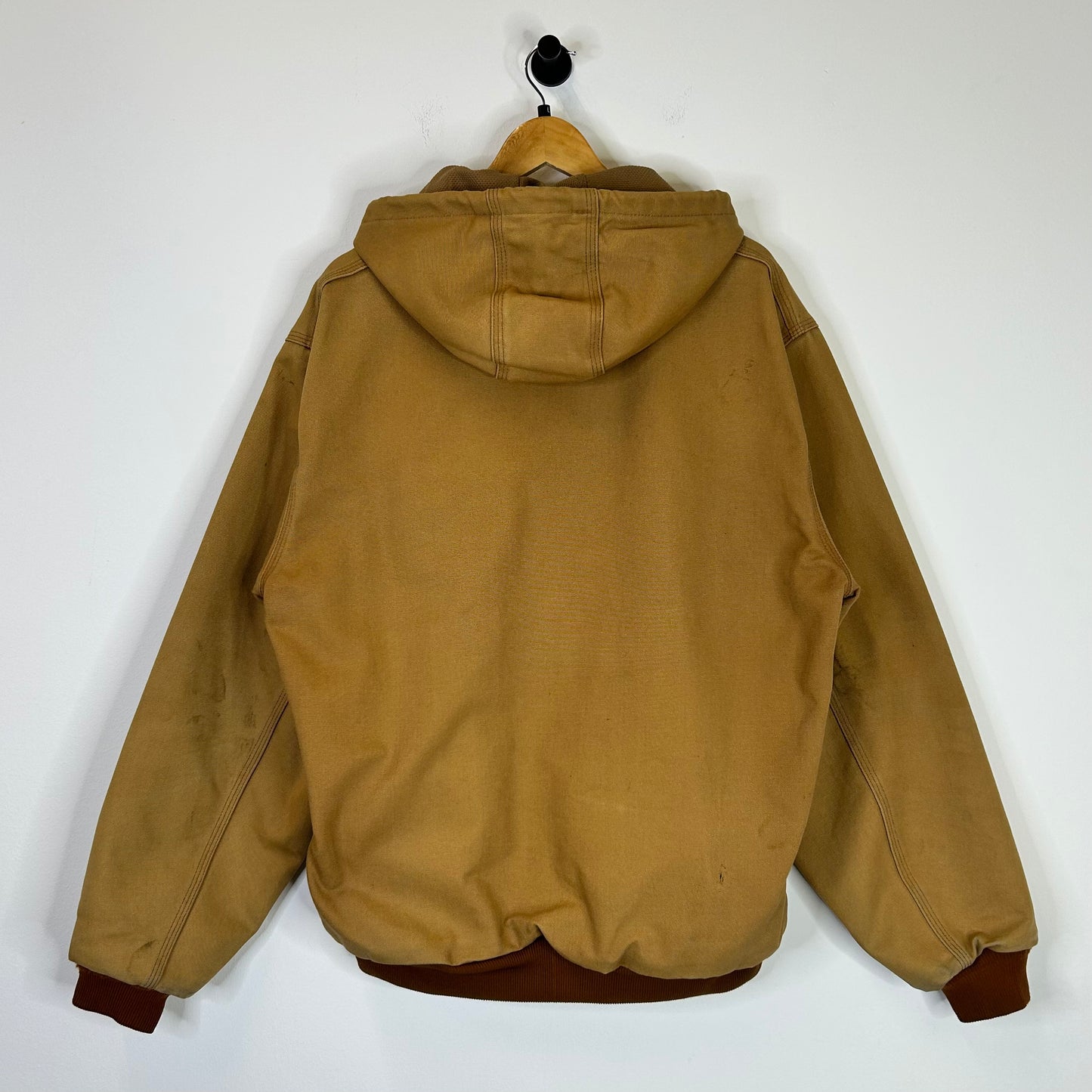 CARHARTT TAN THERMAL LINED HOODED JACKET