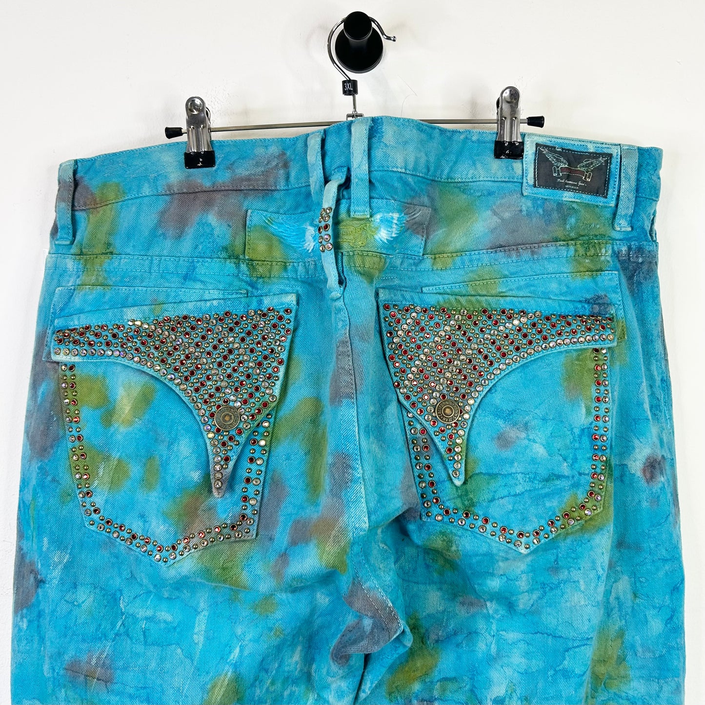 ROBINS TIE DYE WASH JEANS