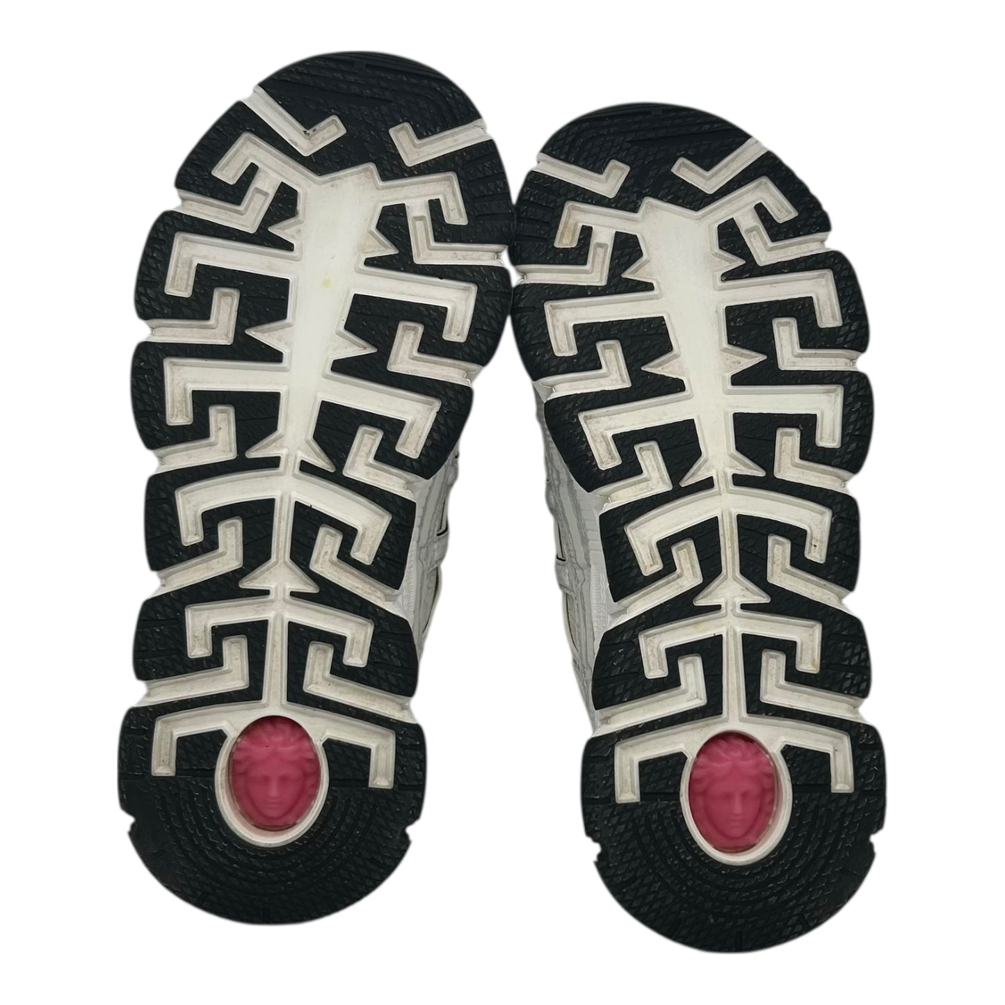 PREOWNED VERSACE TRIGRECA WHITE