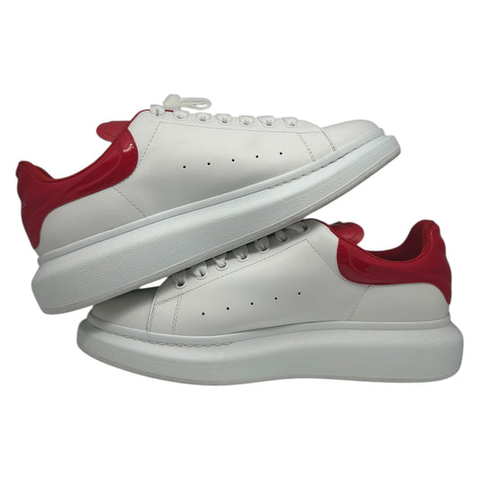 PREOWNED ALEXANDER MCQUEEN OVERSIZED SNKR WHITE/LUST RED