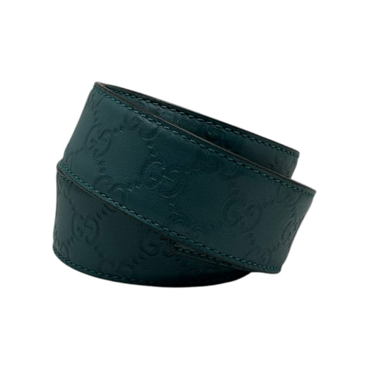 GUCCI TEAL LEATHER BELT