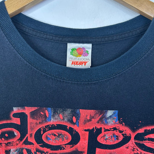 VINTAGE 2005 DOPE "FUCK THE WORLD" NU METAL BAND PROMO T-SHIRT
