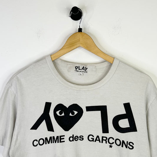 COMME DES GARCONS PLAY WHITE TEE