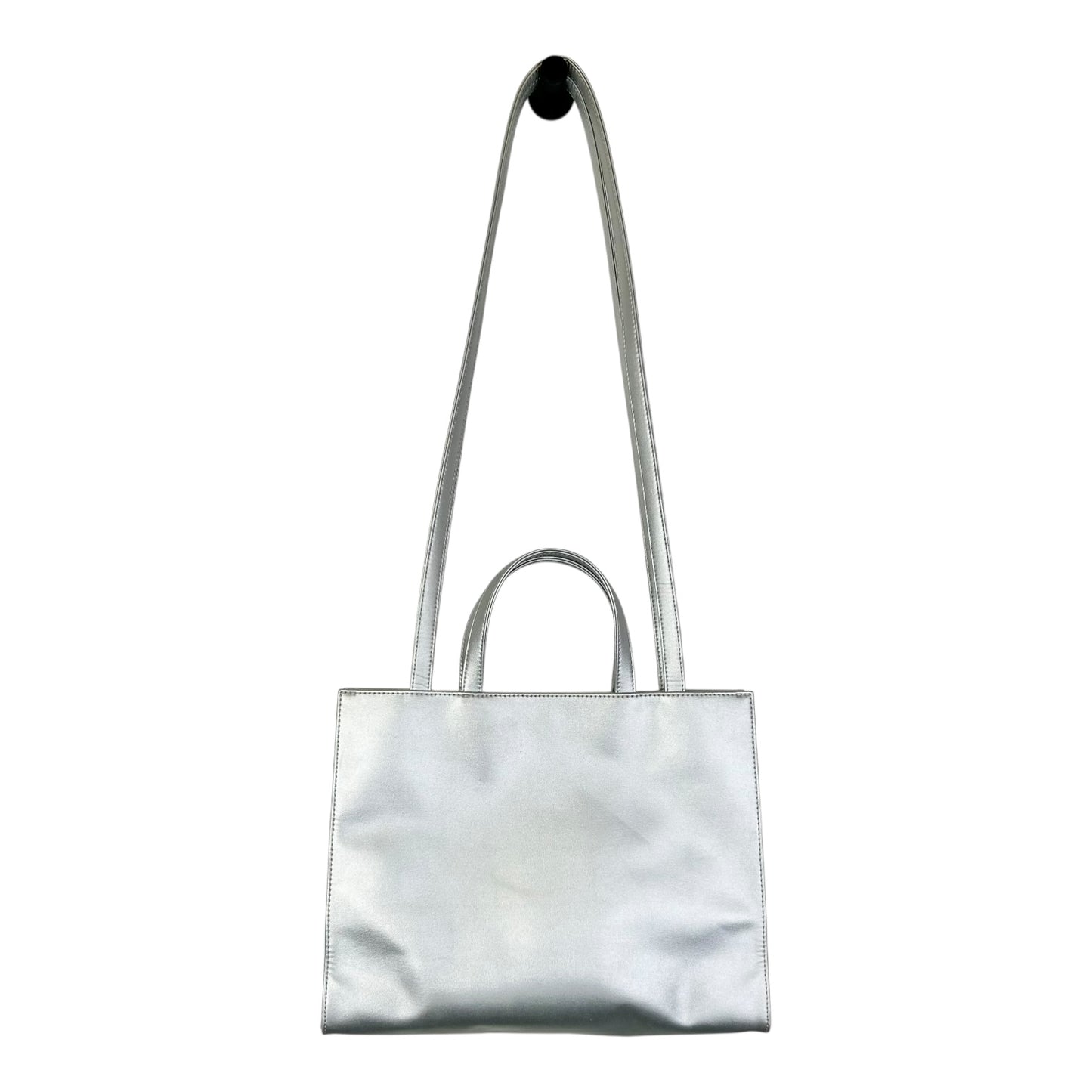 TELFAR SHOPPING BAG MEDIUM SILVER
