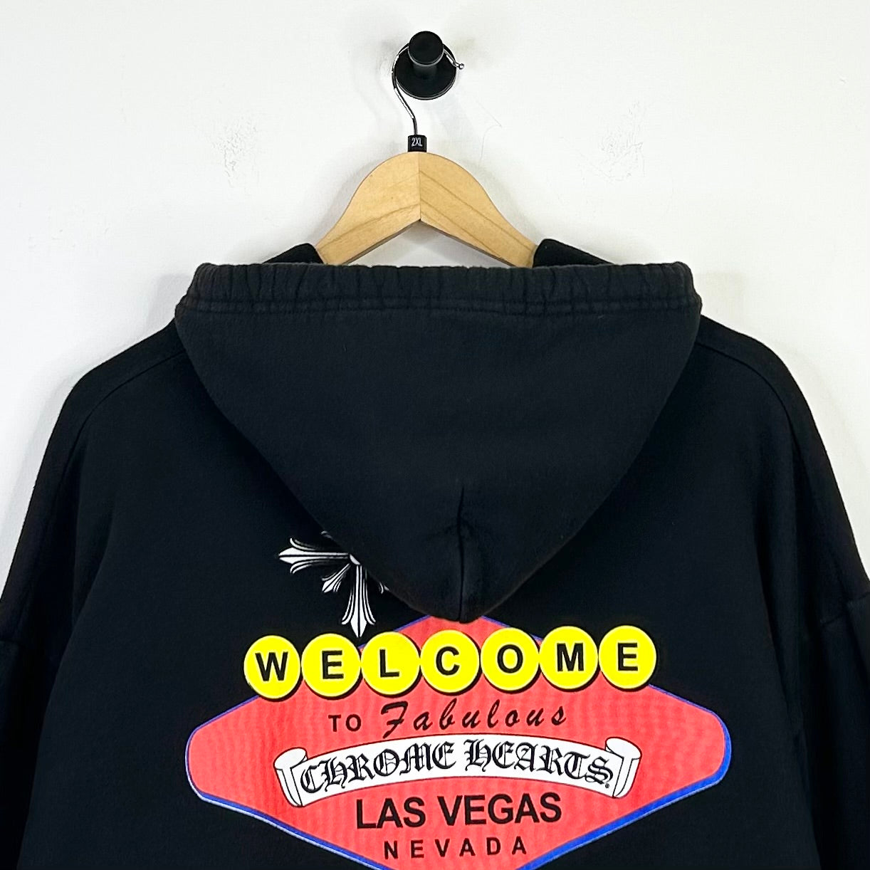 CHROME HEARTS LAS VEGAS PULLOVER HOODIE BLACK