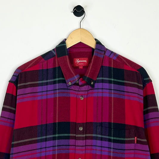 SUPREME DANIEL JOHNSTON PLAID SHIRT