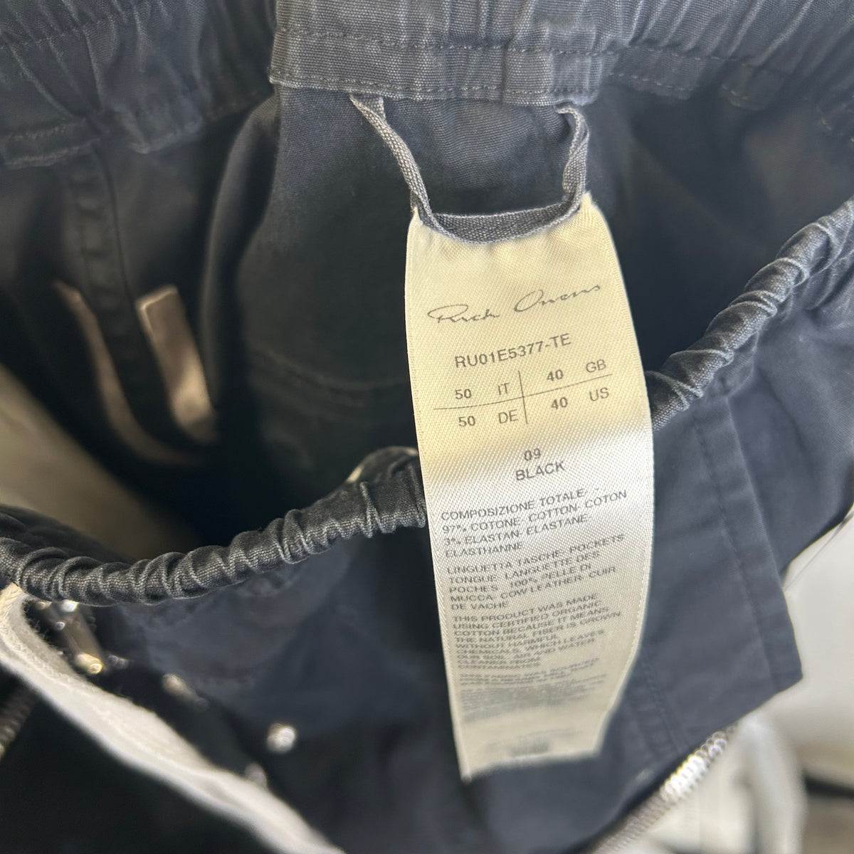 RICK OWENS BAUHAUS CARGO PANTS