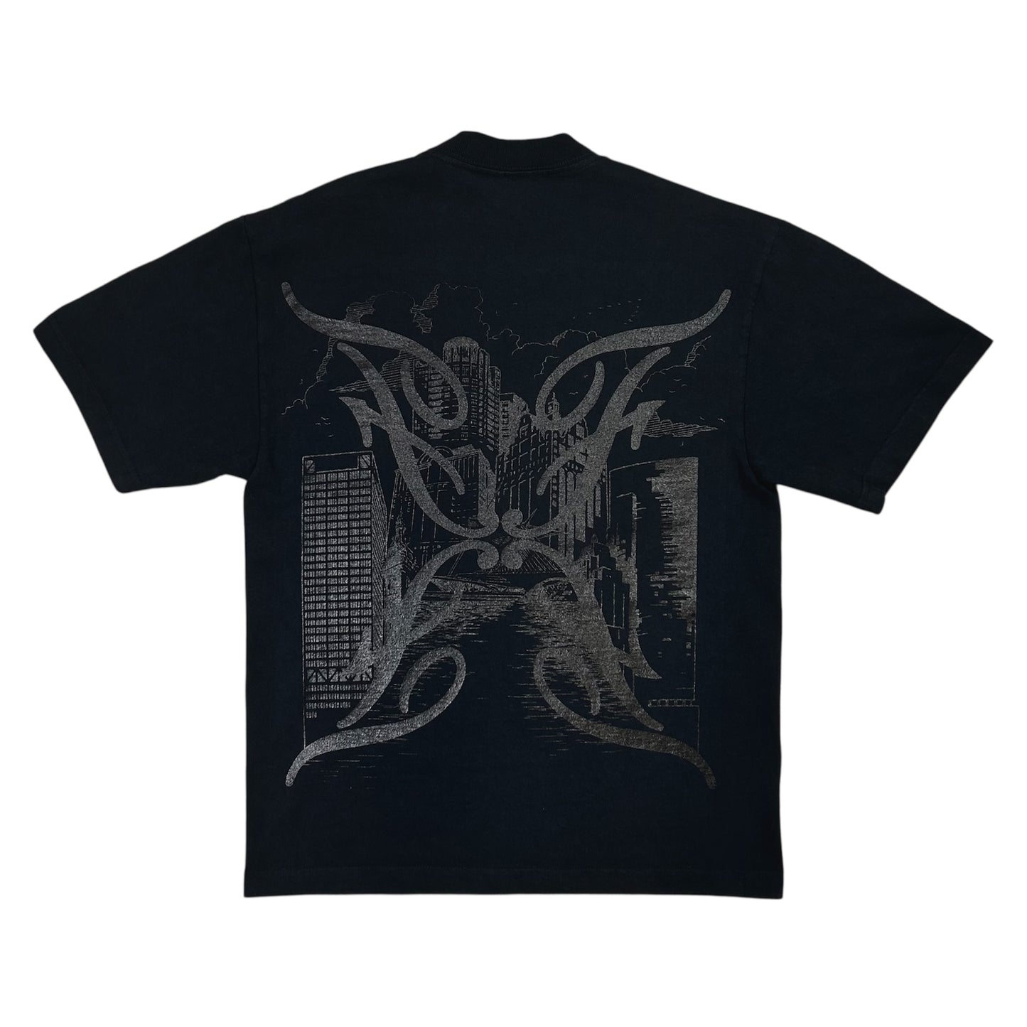 FLASHBACK CITY CROPPED TEE BLACK