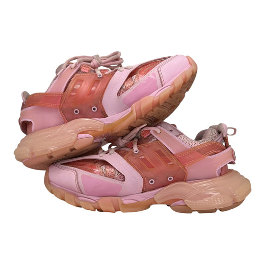 PREOWNED BALENCIAGA TRACK CLEAR SOLE PINK