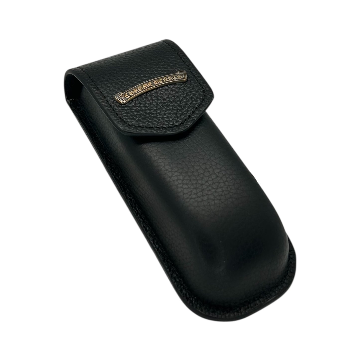 CHROME HEARTS BOX OFFICER BLACK GOLD GLASSES