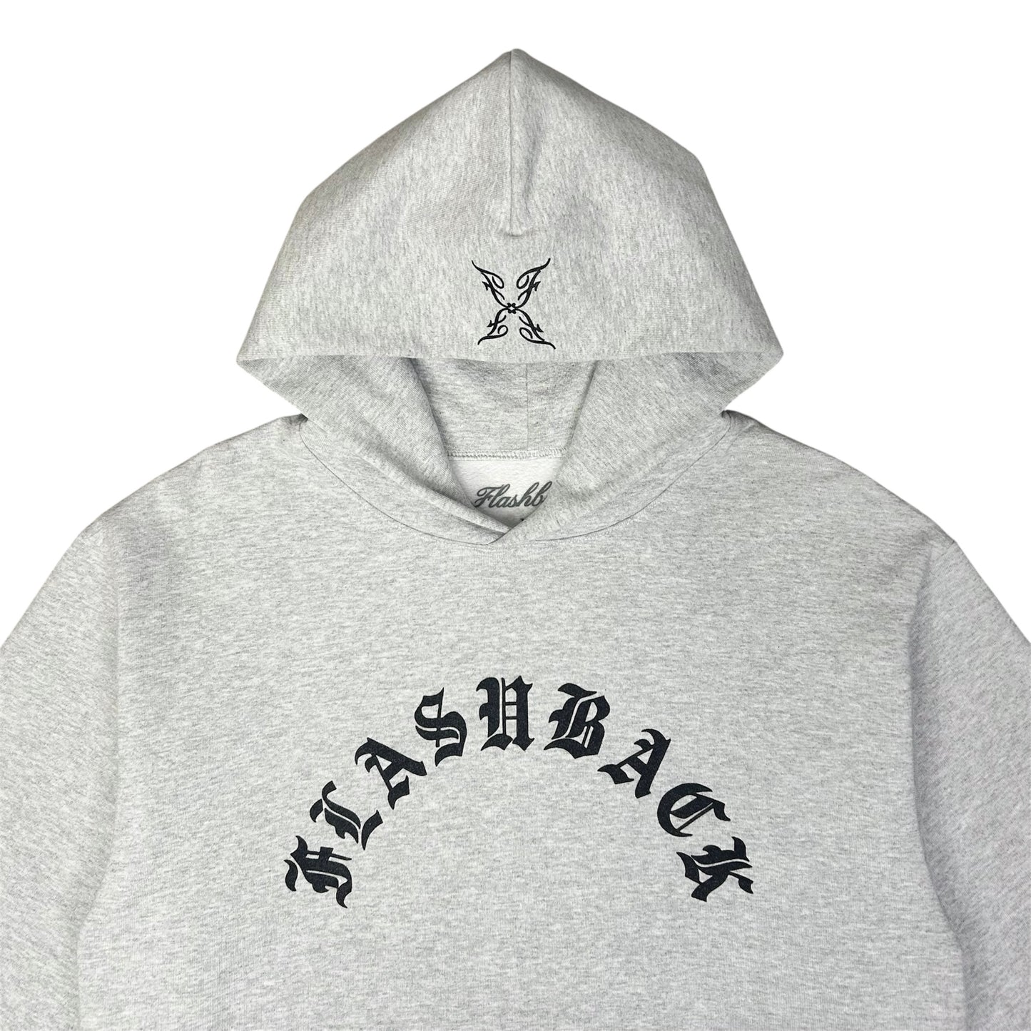 FLASHBACK ARC HEATHER GREY PULLOVER HOODIE