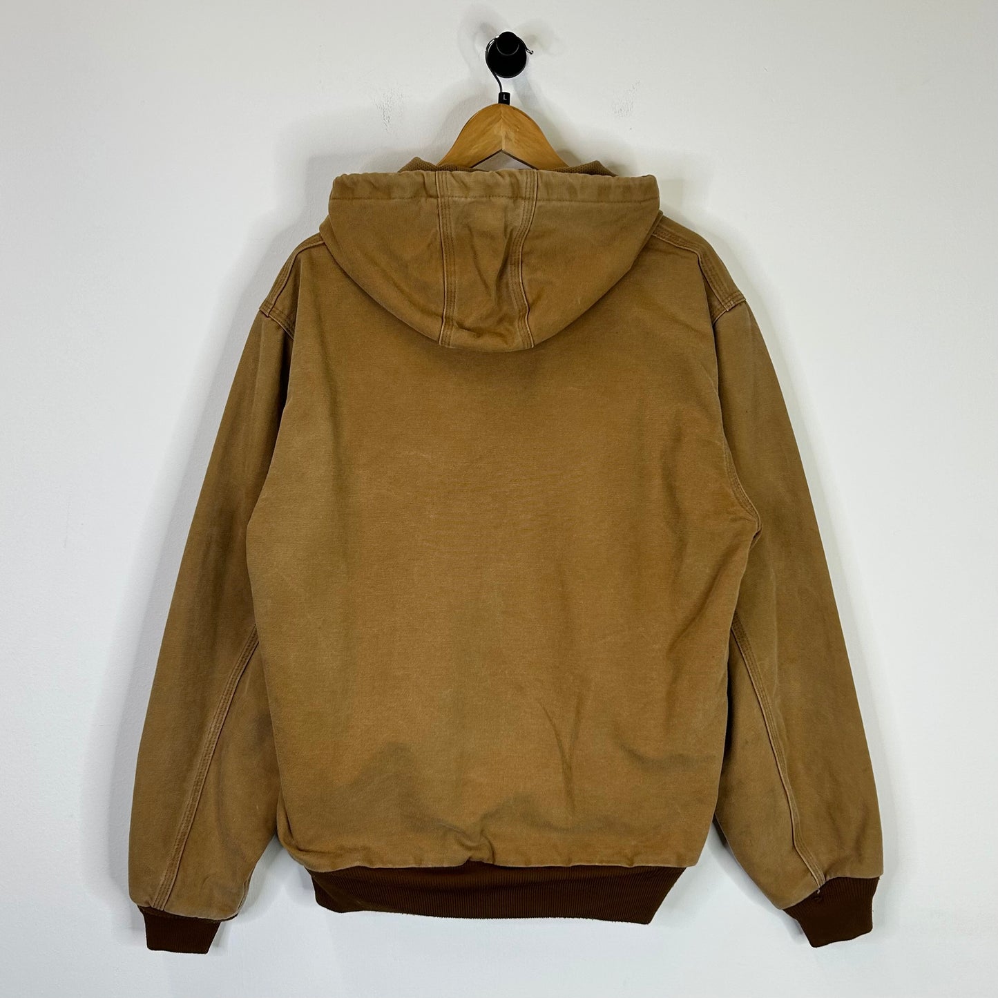 CARHARTT TAN THERMAL LINED HOODED JACKET