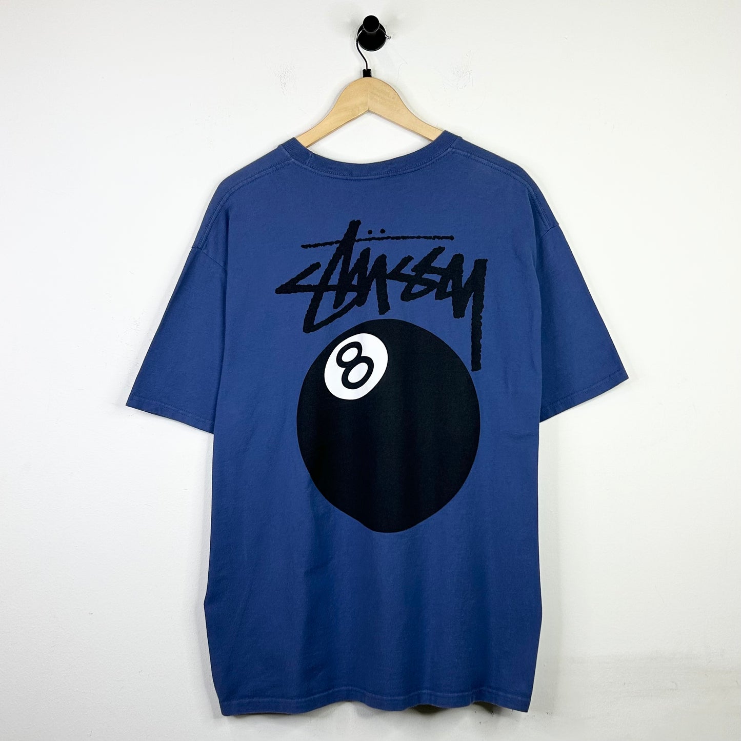 STUSSY BLUE 8 BALL TEE