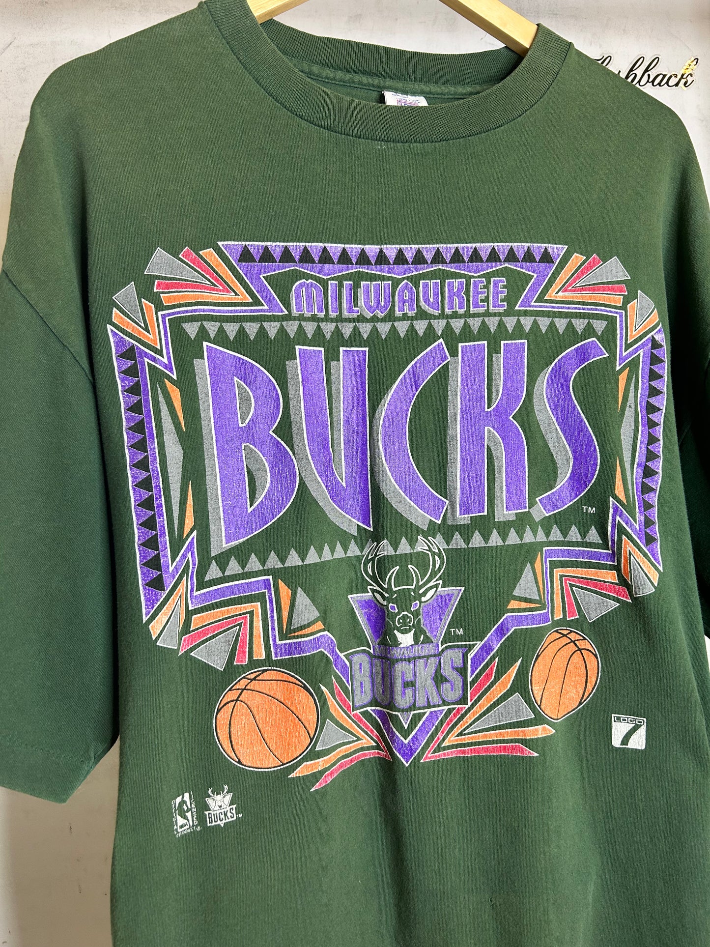 MILWAUKEE BUCKS LOGO 7 PURPLE LOGO