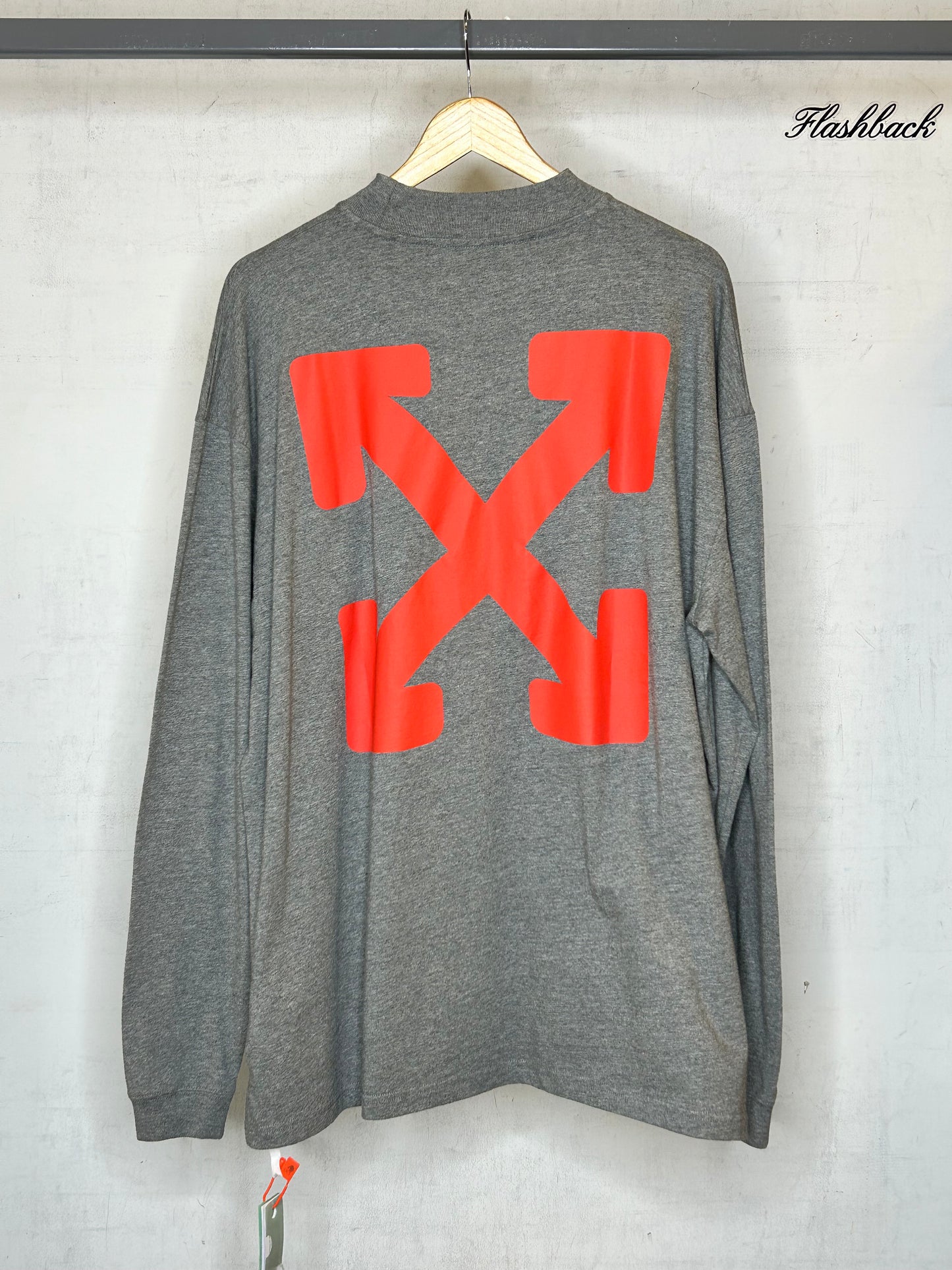 OFF WHITE EMOTIONALLY AVAILABLE GREY LONGSLEEVE