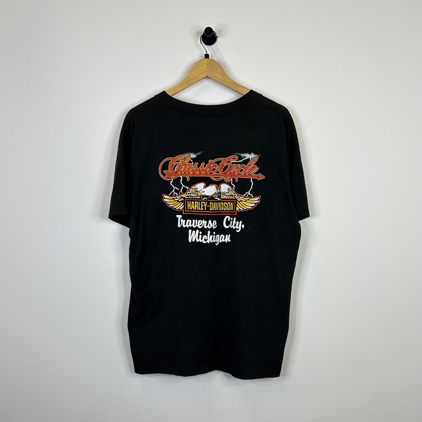 HARLEY DAVIDSON EAGLE TRAVERSE CITY MICHIGAN TEE