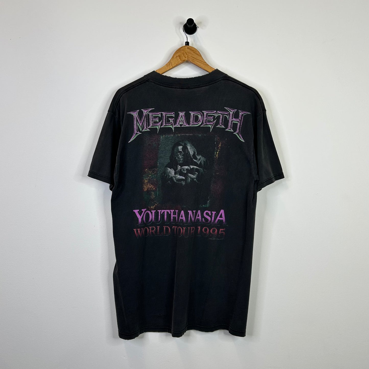 1995 MEGADETH YOUTHANASIA WORLD TOUR TEE