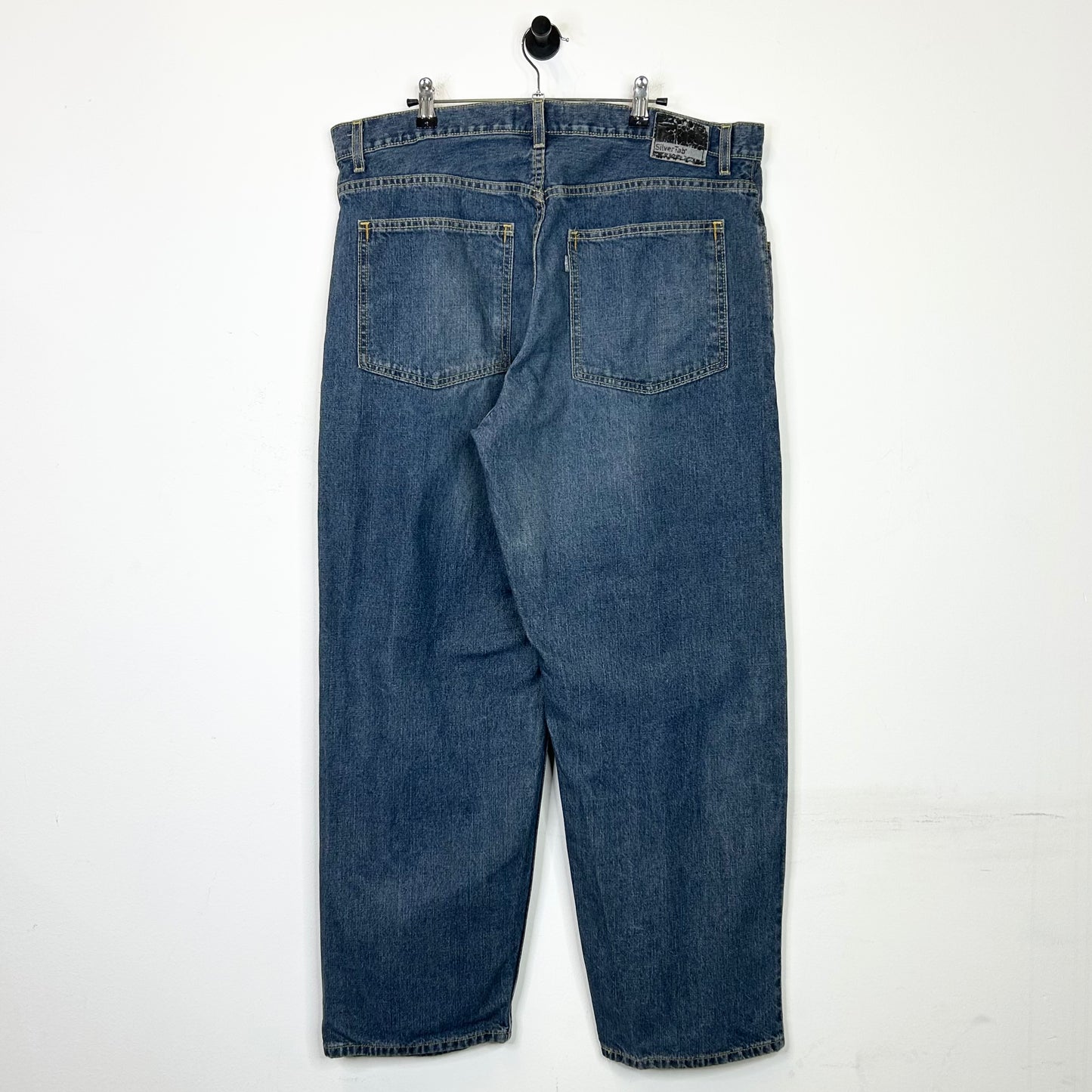 LEVIS SILVER TAB BAGGY DARK WASH JEANS