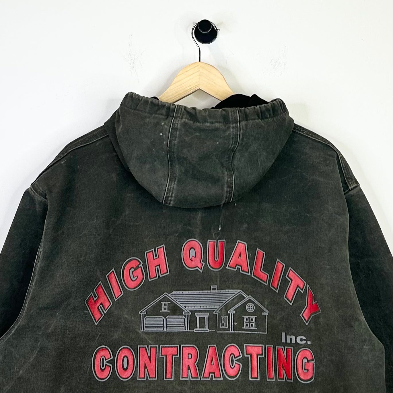 CARHARTT GREEN CONTRACTING HOODED JACKET