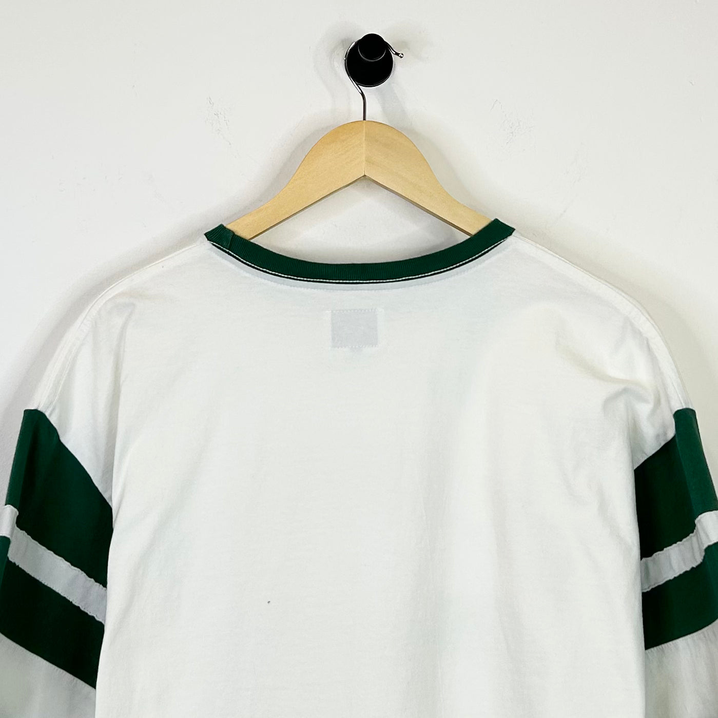 RHUDE SAINT BARTHS GREEN STRIPED TEE